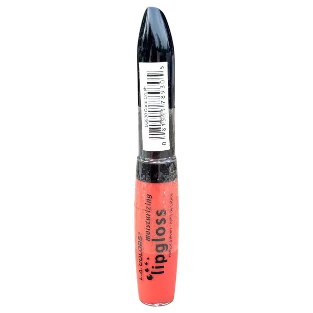L.A. Colors Moisturizing Lip Gloss LG930‎ Coral Crush- Sealed- New without Box